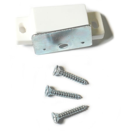 Midwest Fastener #9 White Single Matgnet Latches 4PK 75763